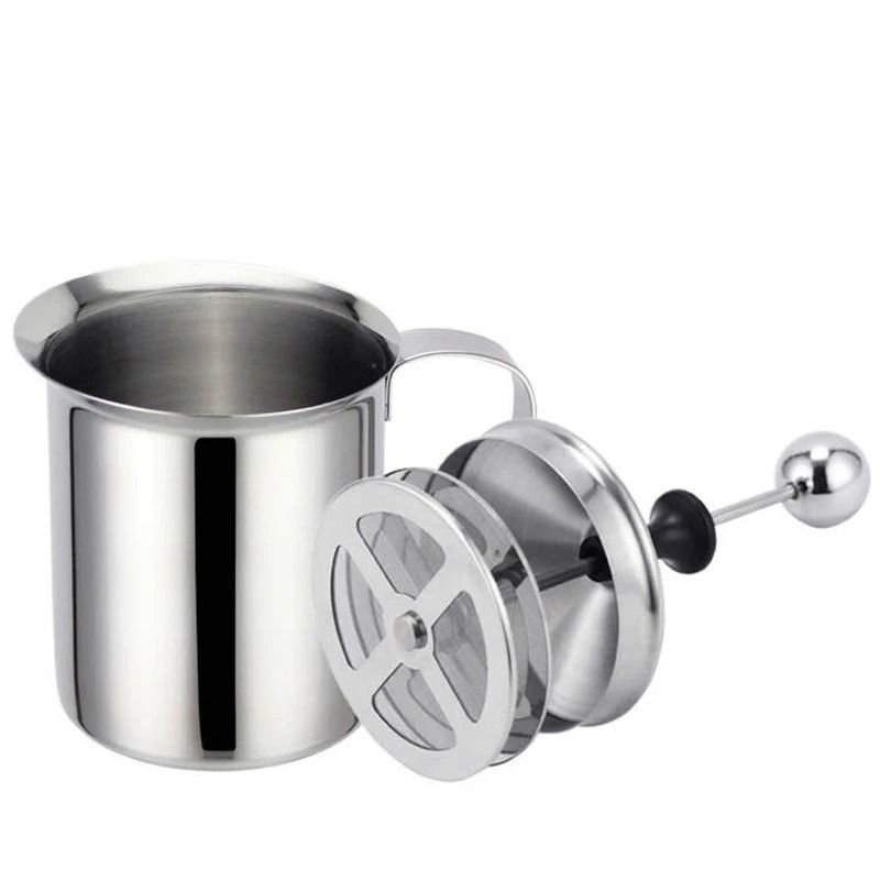 Stainless Steel 400 Ml Double Mesh Milk Frother  Creamer Tool 2