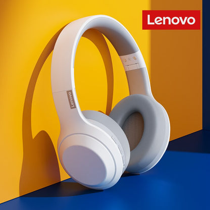 HIFI Stereo Earphones Foldable Over Ear, Lenovo TH10 Wireless Bluetooth Headset, Sports Game Headphones with Mic