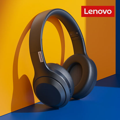 HIFI Stereo Earphones Foldable Over Ear, Lenovo TH10 Wireless Bluetooth Headset, Sports Game Headphones with Mic
