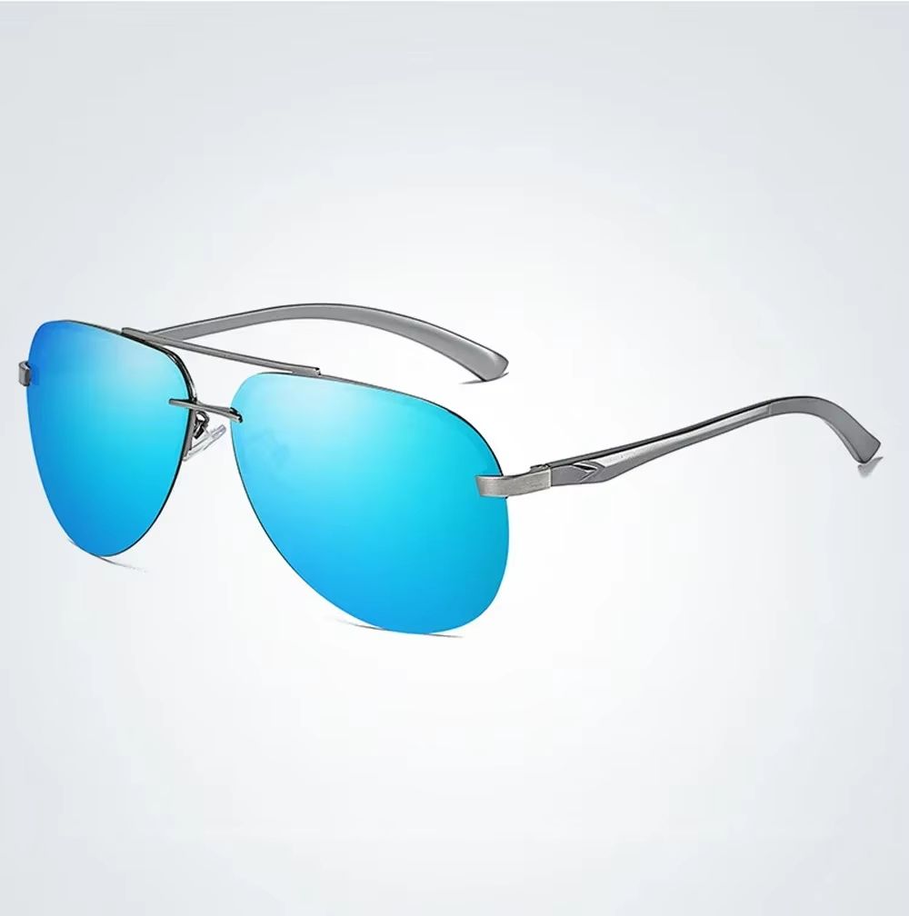 Classic Polarized Driving Sunglasses For Men  Women  Metal Frame Mirror Lens 9
