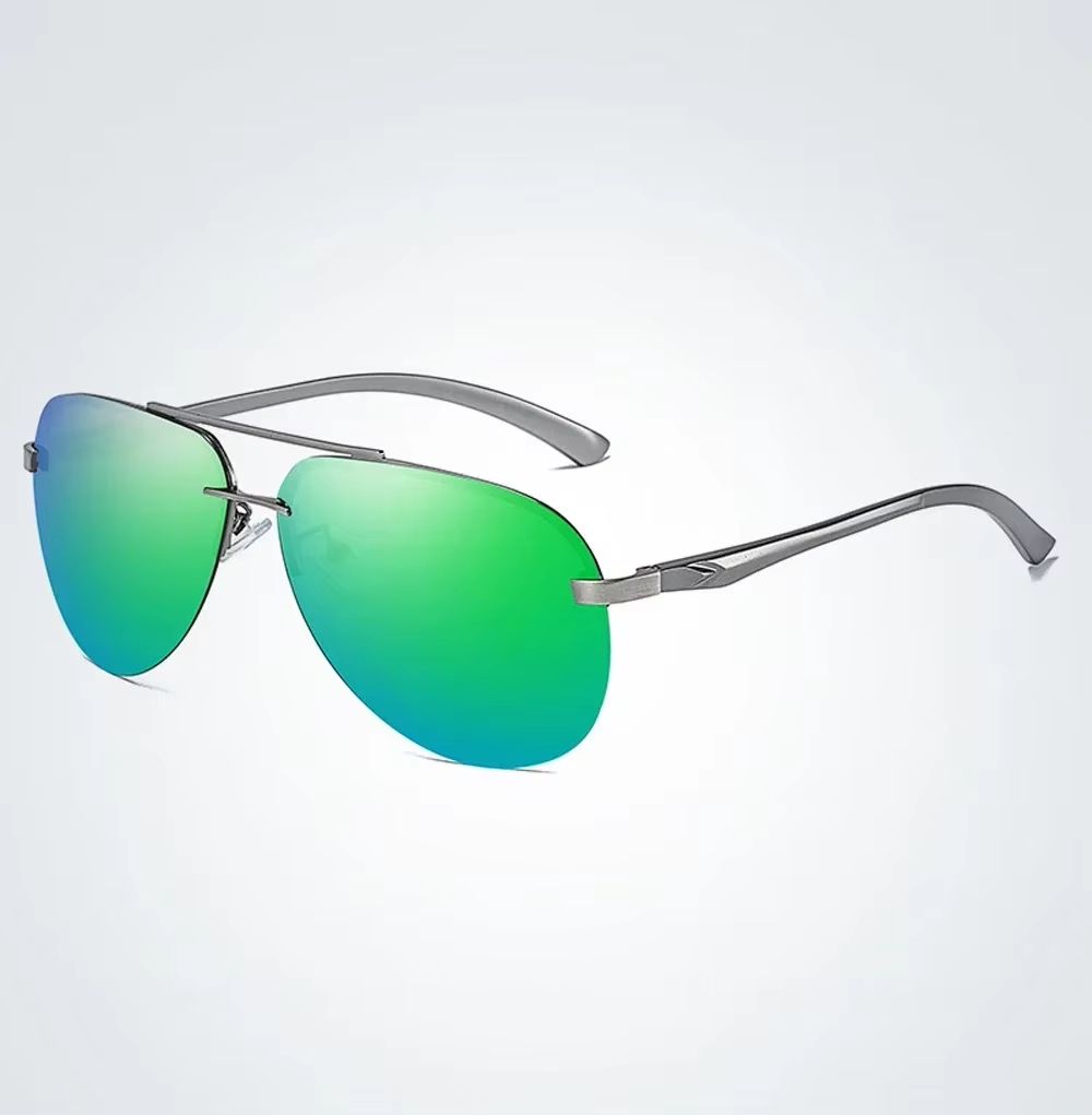 Classic Polarized Sunglasses For Men  Women  Driving Metal Frame Mirror Lens 9