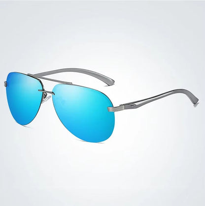 Classic Polarized Sunglasses For Men  Women  Driving Metal Frame Mirror Lens 8