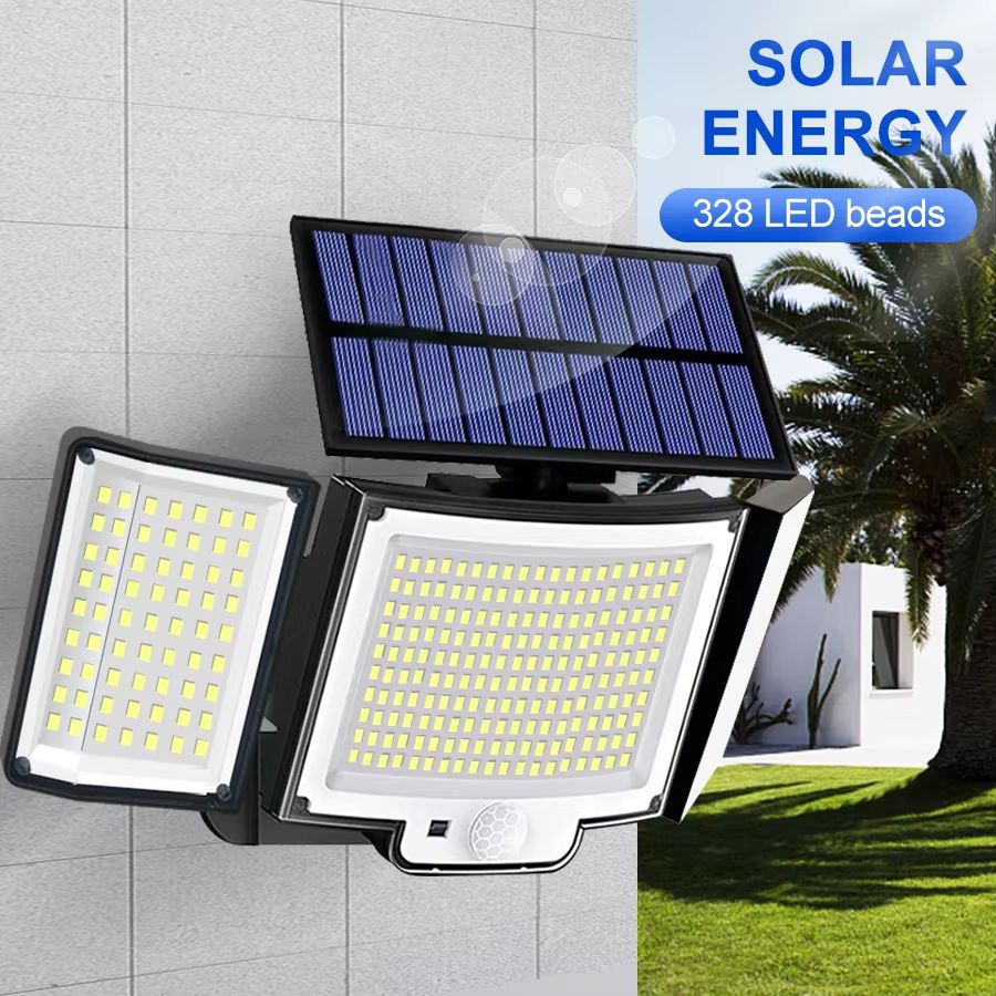 Super Bright Solar Outdoor Light  328348 LED Motion Sensor Waterproof 3 Modes For Garden  Wall 3