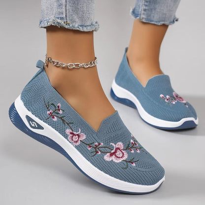Womens Summer Breathable Mesh Flat Shoes  Lightweight Casual Sneakers For Everyday Comfort 5