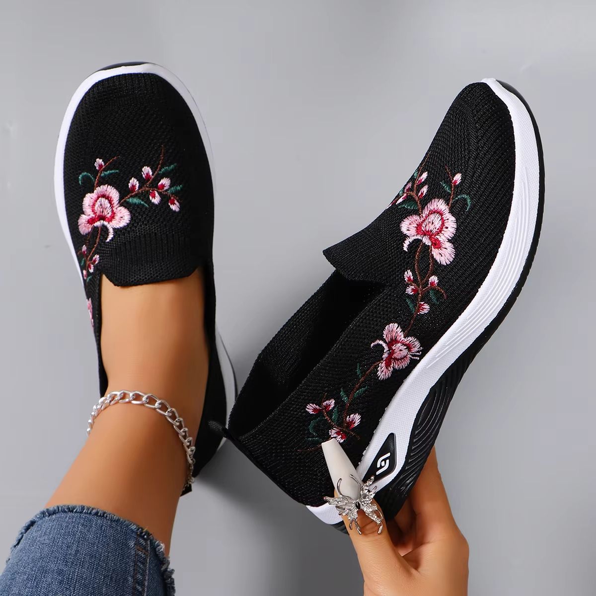 Womens Summer Breathable Mesh Flat Shoes  Lightweight Casual Sneakers For Everyday Comfort 7