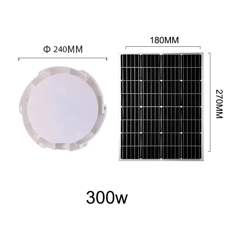 500W LED Solar Ceiling  Pendant Light  IndoorOutdoor SolarPowered Lamp For Garden Hallway And Home  9
