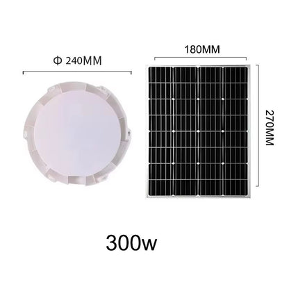 500W LED Solar Ceiling  Pendant Light  IndoorOutdoor SolarPowered Lamp For Garden Hallway And Home  9