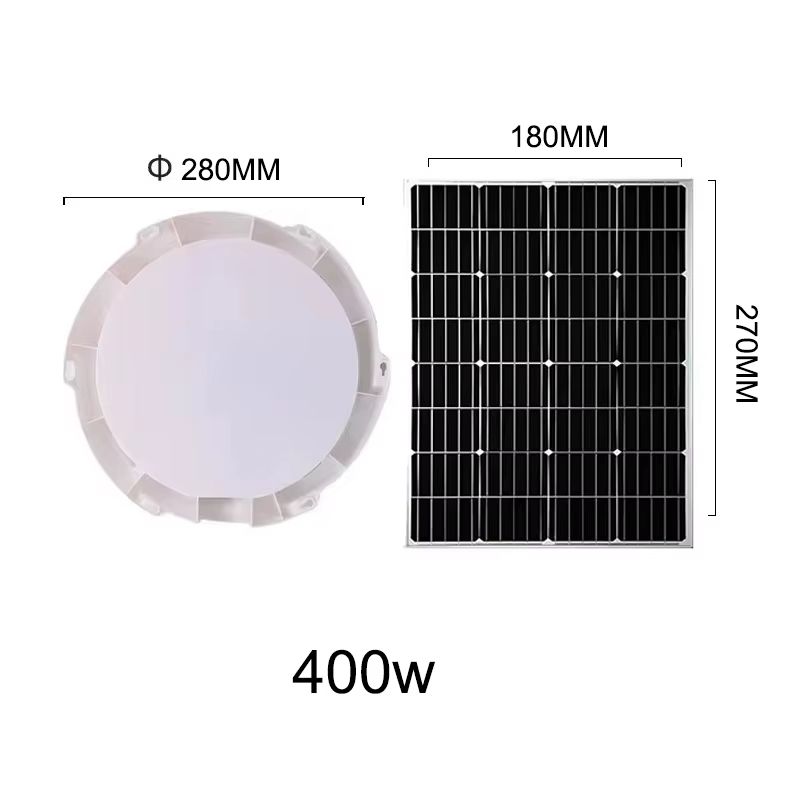 500W LED Solar Ceiling  Pendant Light  IndoorOutdoor SolarPowered Lamp For Garden Hallway And Home  10