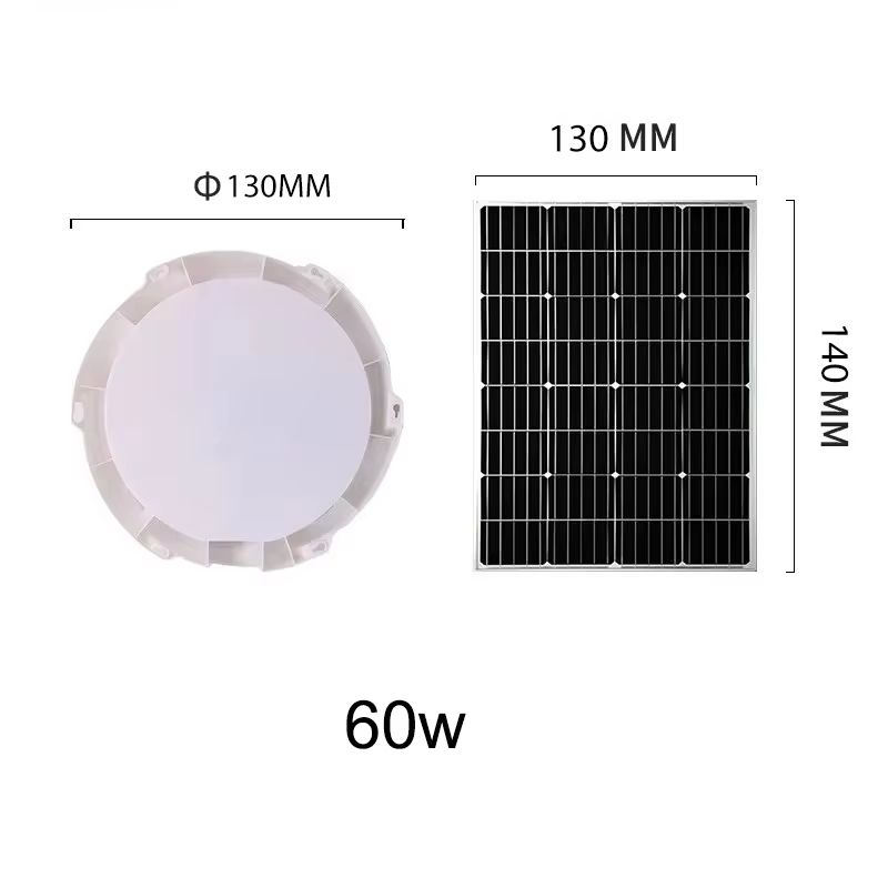 500W LED Solar Ceiling  Pendant Light  IndoorOutdoor SolarPowered Lamp For Garden Hallway And Home  6