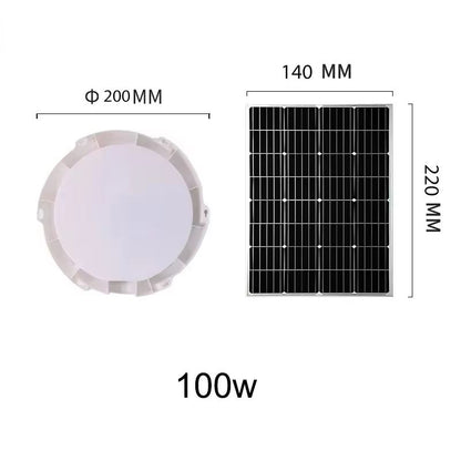 500W LED Solar Ceiling  Pendant Light  IndoorOutdoor SolarPowered Lamp For Garden Hallway And Home  7