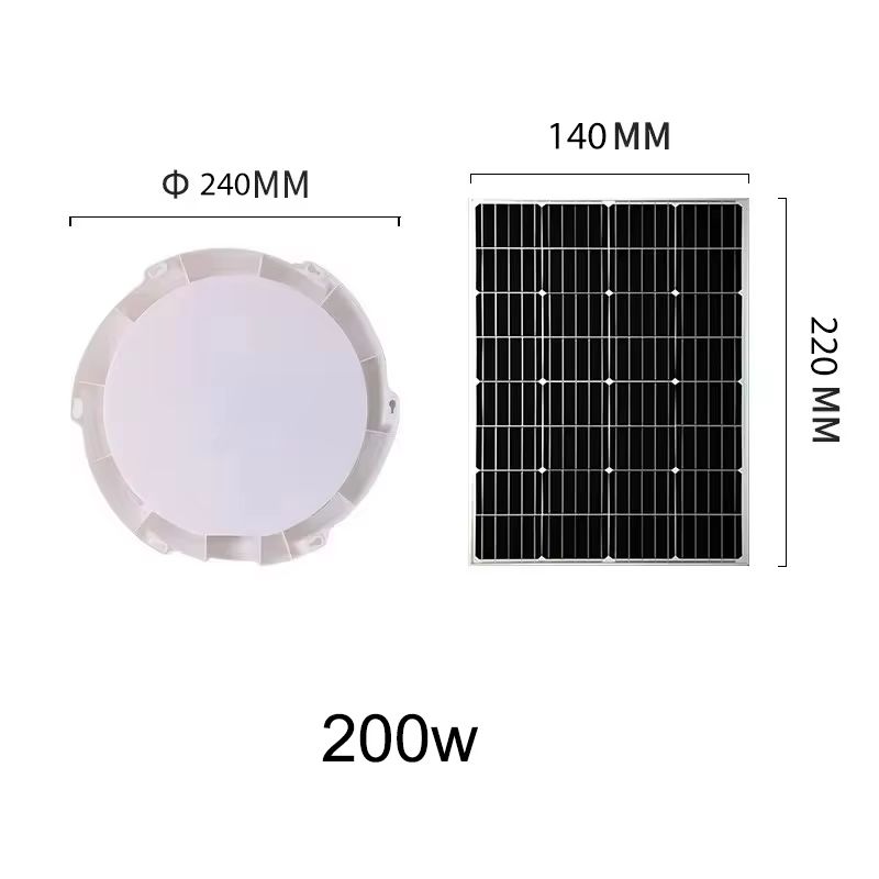 500W LED Solar Ceiling  Pendant Light  IndoorOutdoor SolarPowered Lamp For Garden Hallway And Home  8