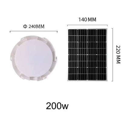 500W LED Solar Ceiling  Pendant Light  IndoorOutdoor SolarPowered Lamp For Garden Hallway And Home  8