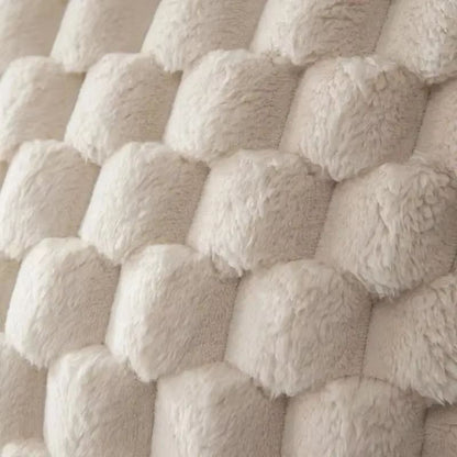 Plush 3D Pineapple Grid Throw Pillowcase  Soft Decorative Cushion Cover For Sofa Bedroom  Living Ro 4