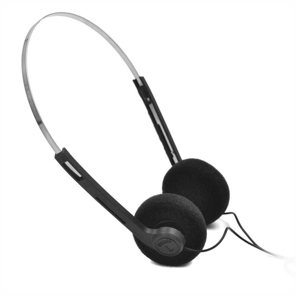 Vintage Wired Over Ear Headphone, Portable Underwire 3.5mm Music Mp3