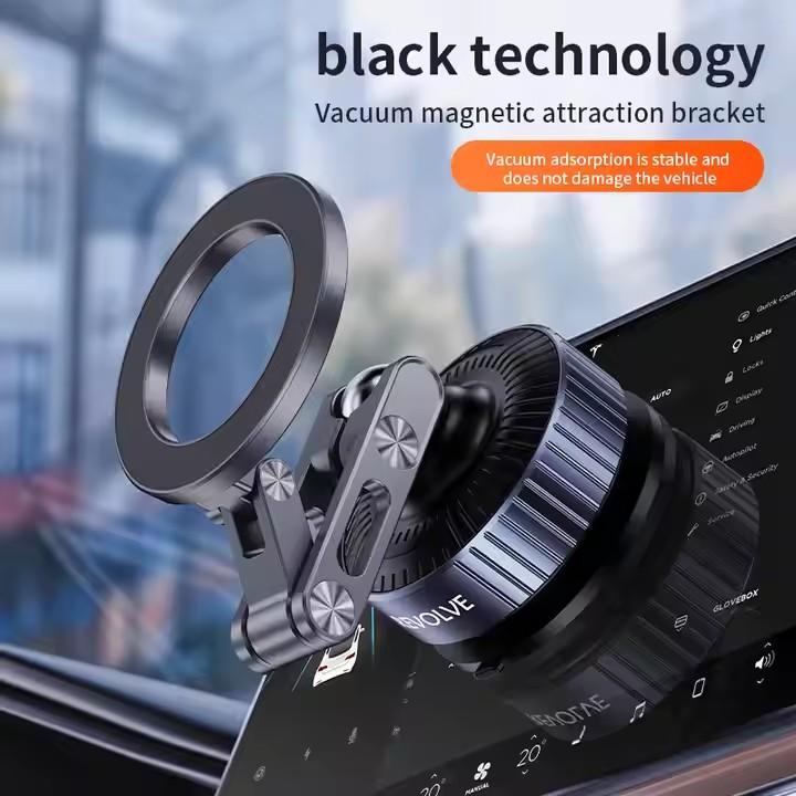 Vacuum Suction Foldable Car Phone Holder, Universal Magnetic Support Holder, Navigation Mount