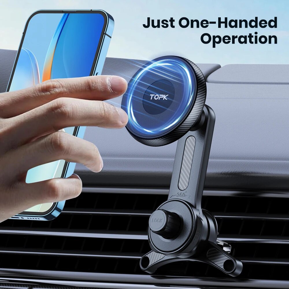 Magnetic Phone Car Mount, Air Vent Phone Holder, Magsafe Phone Holder for Cars, Car Cradle for iPhone