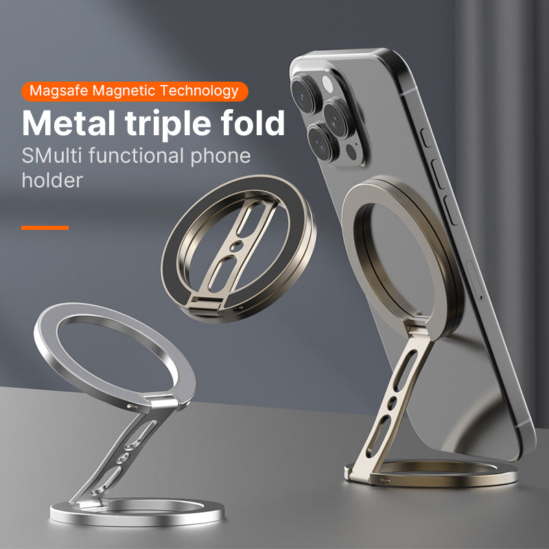 Magnetic Phone Ring Holder Double-Sided, iPhone Kickstand, Huawei Xiaomi Stand Grip Accessory