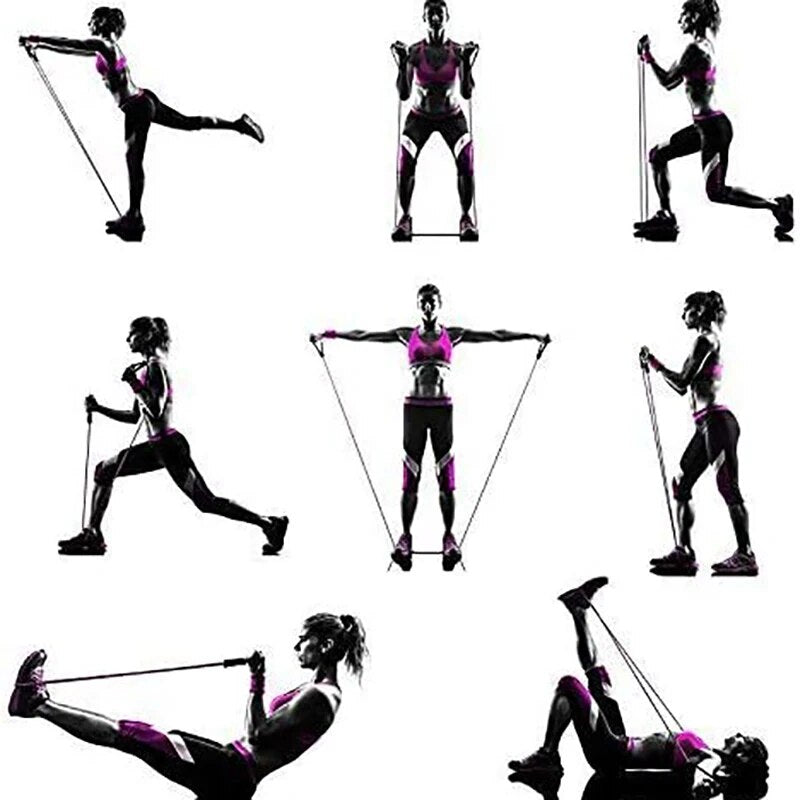 Build strength anywhere with Resistance Bands With Handles. Durable exercise bands for men & women, ideal workout equipm