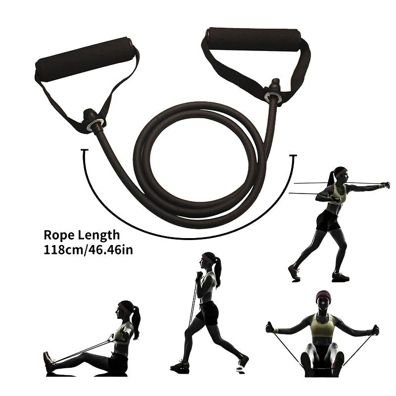 Build strength anywhere with Resistance Bands With Handles. Durable exercise bands for men & women, ideal workout equipm