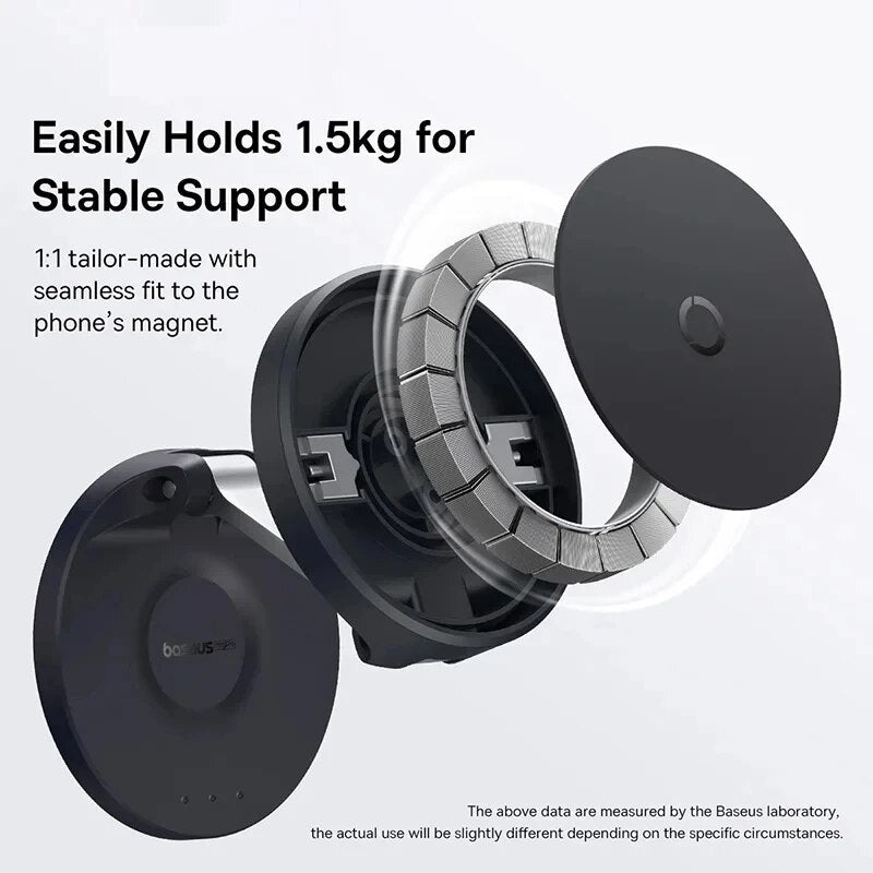 Magnet Suction for iPhone, Baseus Magnetic Wall Holder, Adjustable Foldable Mobile Phone Stand