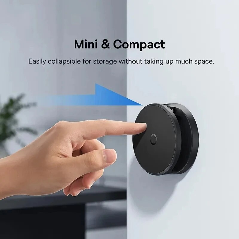 Magnet Suction for iPhone, Baseus Magnetic Wall Holder, Adjustable Foldable Mobile Phone Stand
