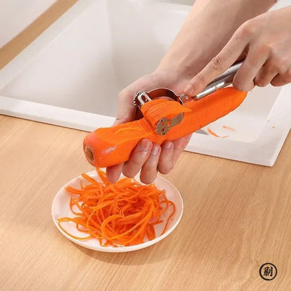 Stainless Steel Julienne Peeler Vegetable Fruit Slicer 3