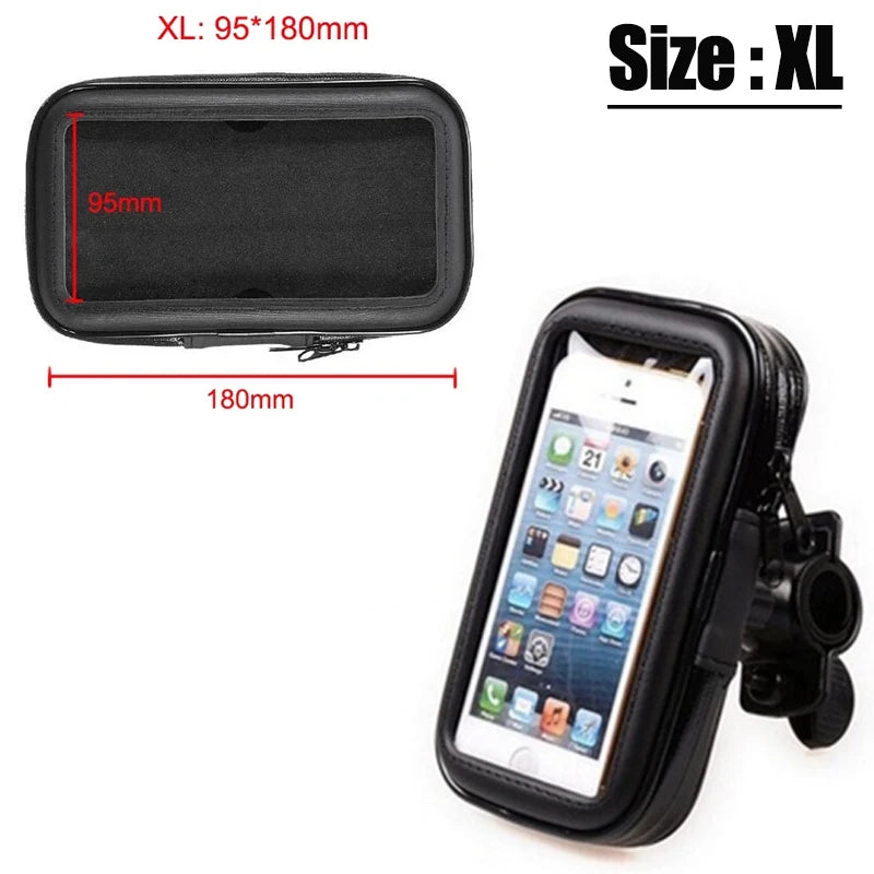 Bike Handlebar Phone Case Bag Waterproof Bicycle Phone Holder For IPhone Samsung Bike Phone Stand M 5