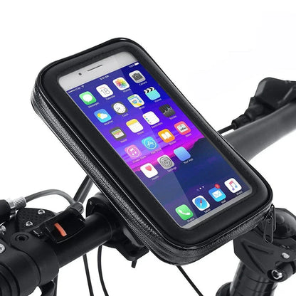 Bicycle Phone Stand Mount, Waterproof Bike Phone Holder, Motorcycle Handlebar Case Bag for iPhone Samsung