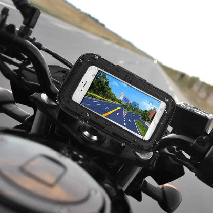 Bicycle Phone Stand Mount Waterproof Bike Phone Holder Motorcycle Handlebar Case Bag For IPhone Sam 1