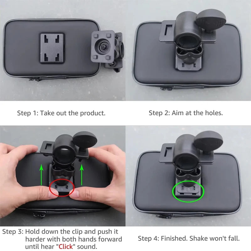 Bicycle Phone Stand Mount Waterproof Bike Phone Holder Motorcycle Handlebar Case Bag For IPhone Sam 2