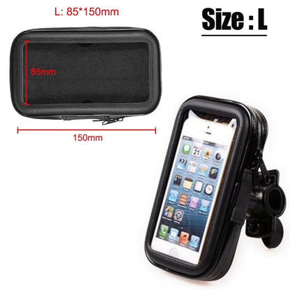 Bicycle Phone Stand Mount Waterproof Bike Phone Holder Motorcycle Handlebar Case Bag For IPhone Sam 6
