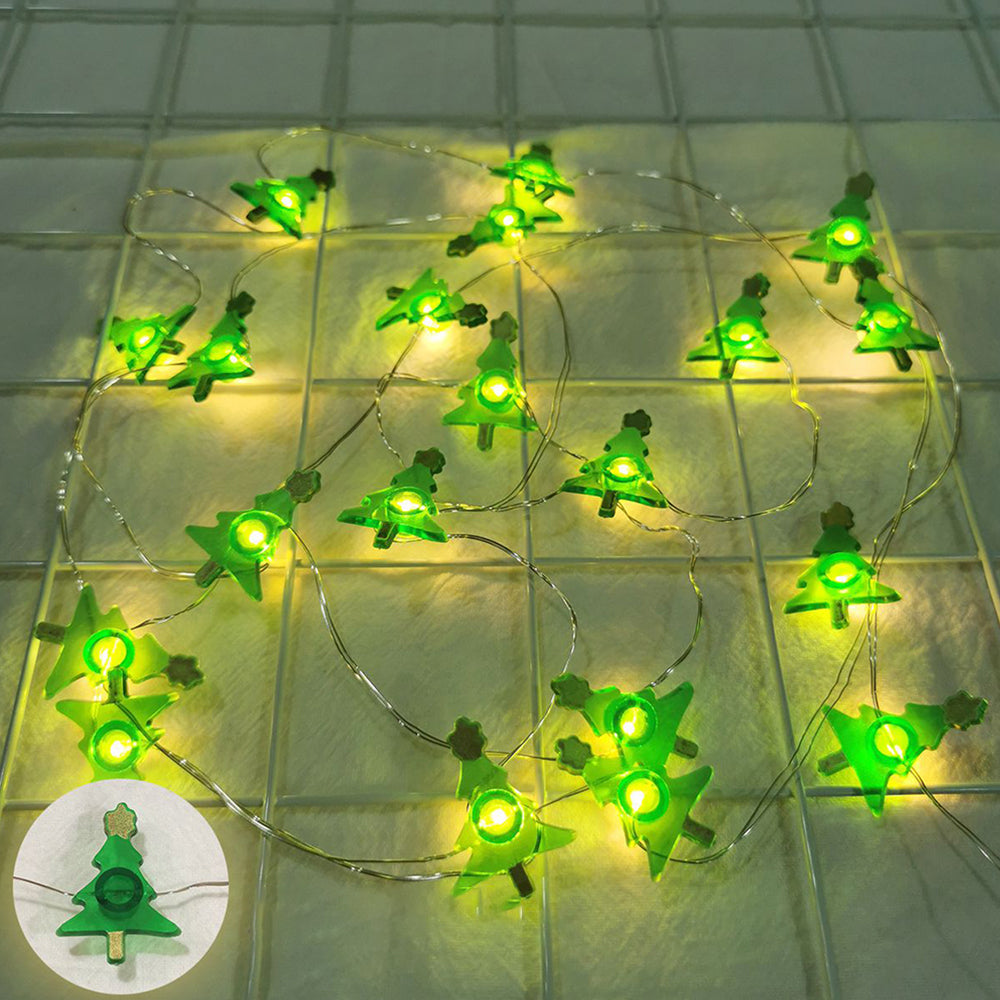 Santa Claus Snowman LED String Lights,Runtowo Christmas Home Decor,Xmas Tree Ornaments,Holiday Decoration