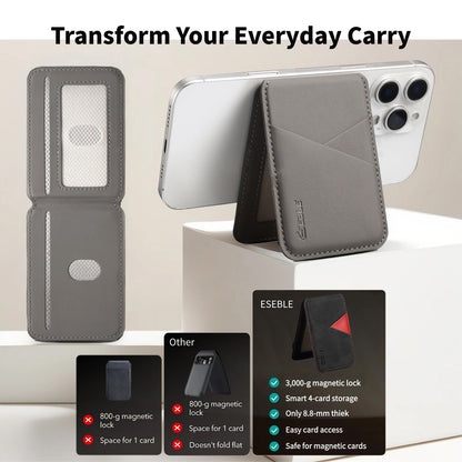 Magnetic Detachable Leather Wallet Phone Holder For Magsafe IPhone NonSlip ID Card Bank Cover 2