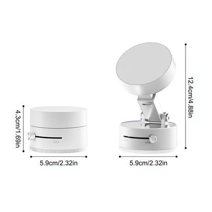 DoubleSided Foldable Magnetic Car Phone Holder Vacuum Suction Cup Auto Phone Bracket For Car Interi 5