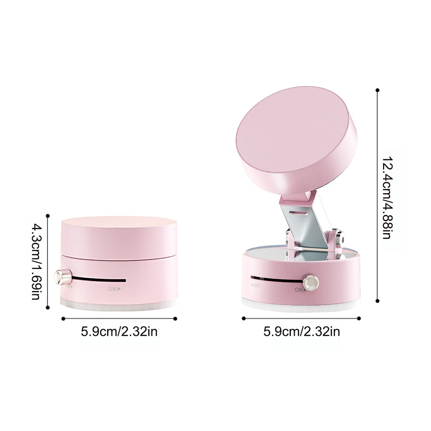 DoubleSided Foldable Magnetic Car Phone Holder Vacuum Suction Cup Auto Phone Bracket For Car Interi 6