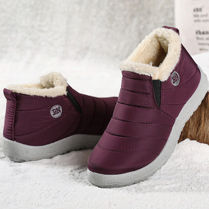 Winter Shoes for Men,Warm Fur Ankle Boots, Mens Casual Snow Boots,Botas Hombre Couple Booties,Outdoor Cold Weather foot