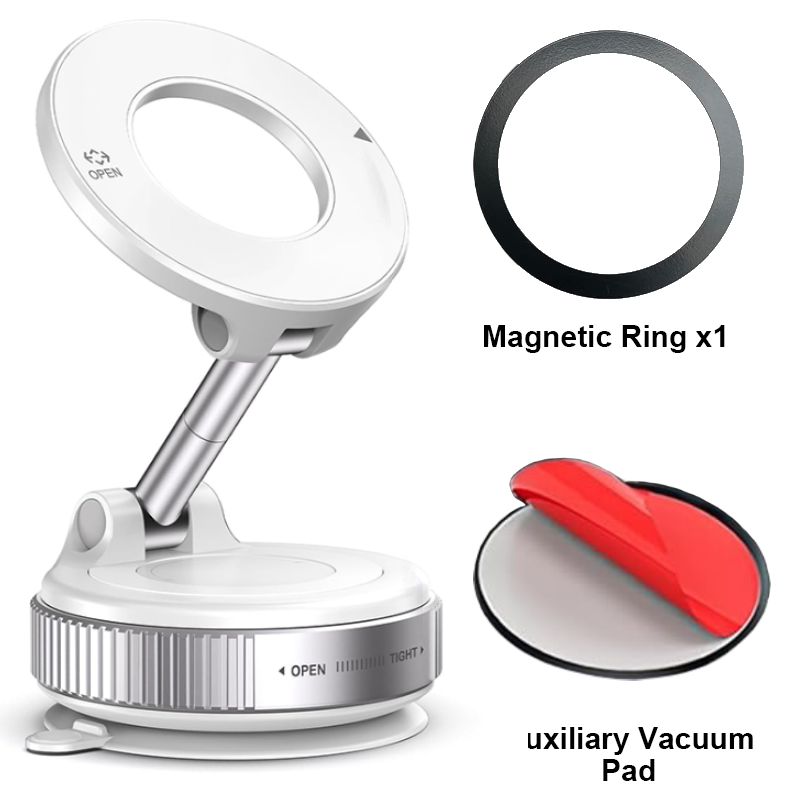 Foldable Car Mount Magnetic Holder Strong Suction Stand IPhone Cell Phone Live Streaming 9