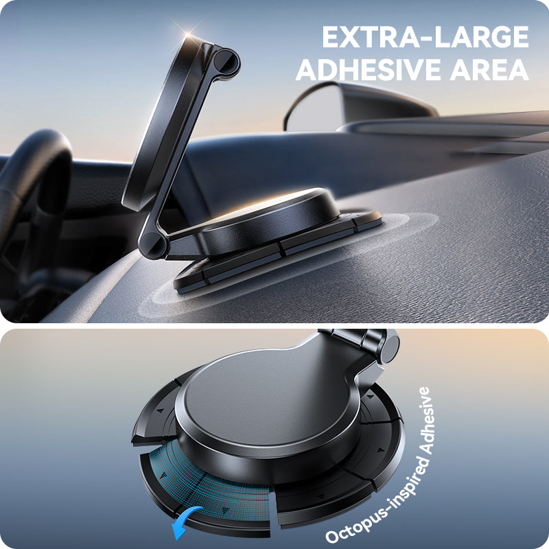 15W Wireless Charging Car Mount Magnetic N55 360 Rotation Foldable Phone Holder Fast Charger 4