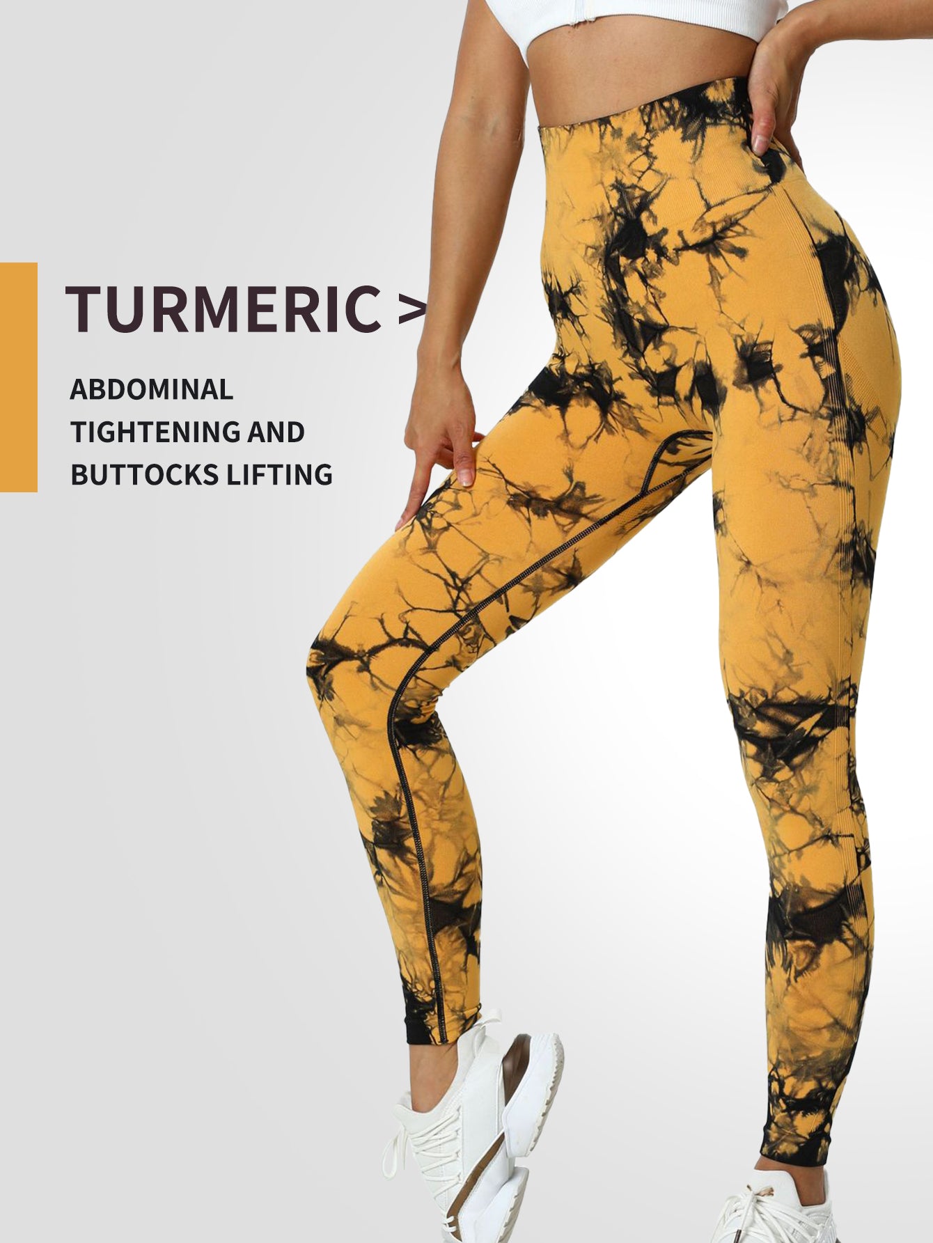 New Tie Dye Yoga Pants Sport Leggings Women, Seamless High Waist Push Up Tights for Fitness, Workout, and Gym Clothing
