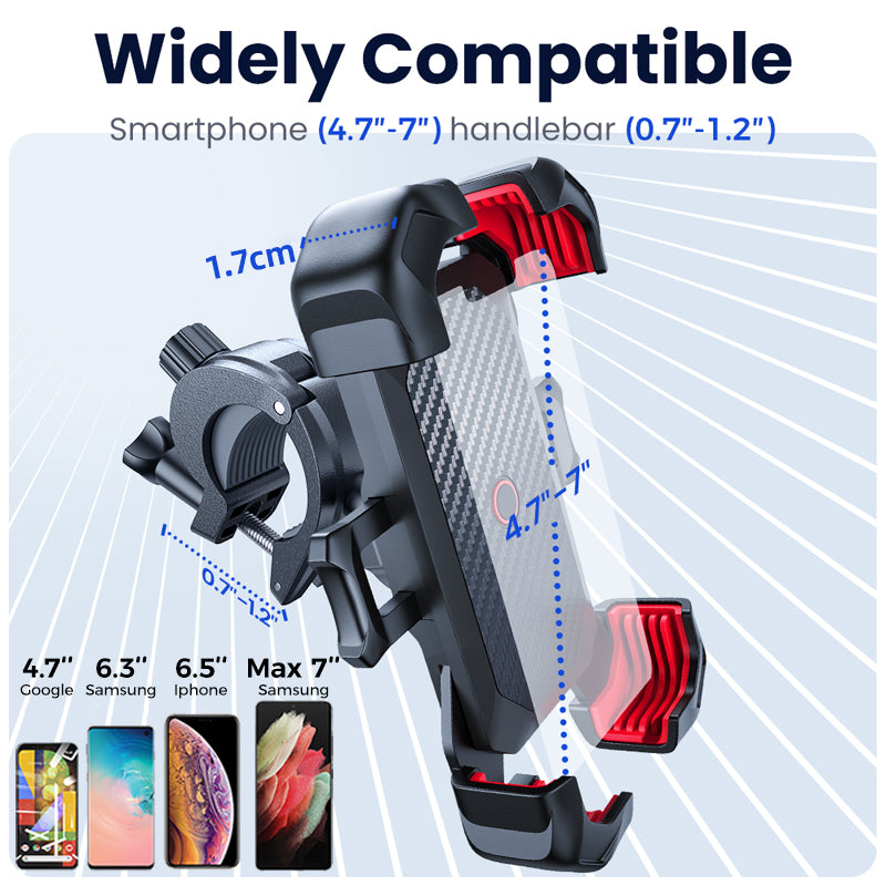 Mobile Phone Stand Shockproof Bracket 360 View Universal Motorcycle Phone Holder Bicycle Phone Hold 5