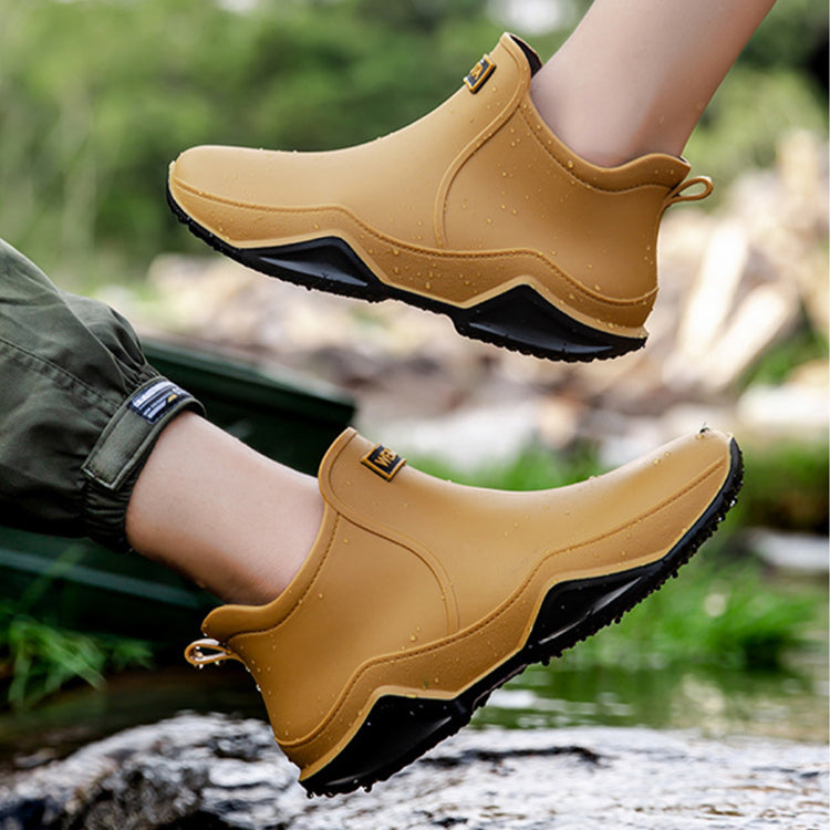 Men  Womens Fashionable Ankle Rain Boots AntiSlip Waterproof Shoes Durable Work Boots For Summer  W 5