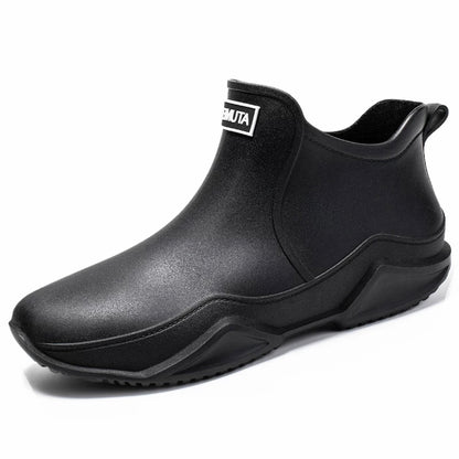 Men  Womens Fashionable Ankle Rain Boots AntiSlip Waterproof Shoes Durable Work Boots For Summer  W 12