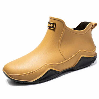 Men  Womens Fashionable Ankle Rain Boots AntiSlip Waterproof Shoes Durable Work Boots For Summer  W 13