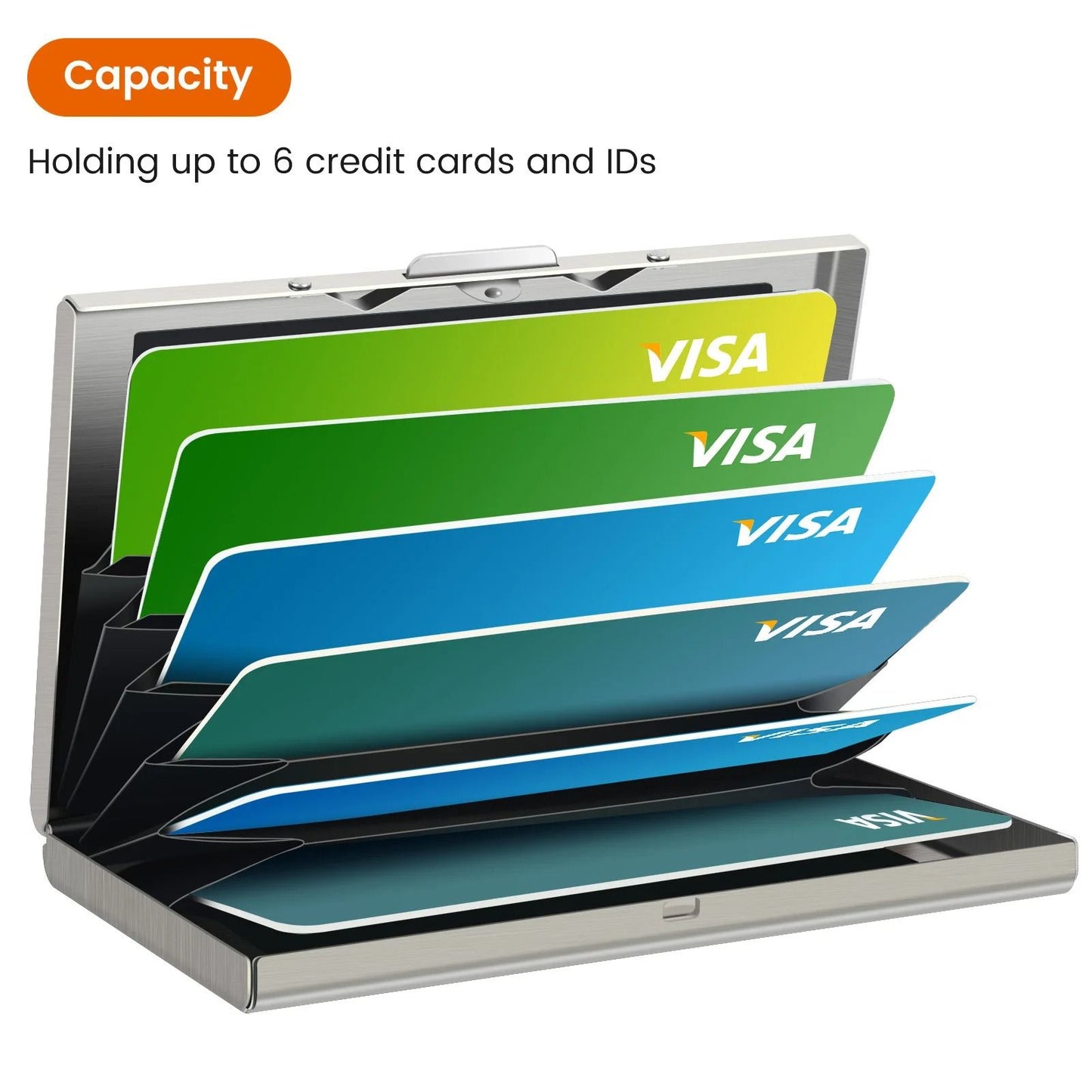 Slim Metal Card Holder Wallet With RFID Protection 11