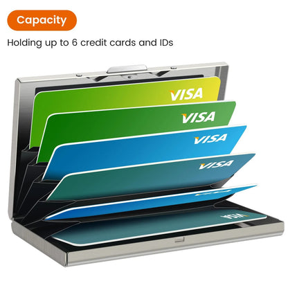 Slim Metal Card Holder Wallet With RFID Protection 11