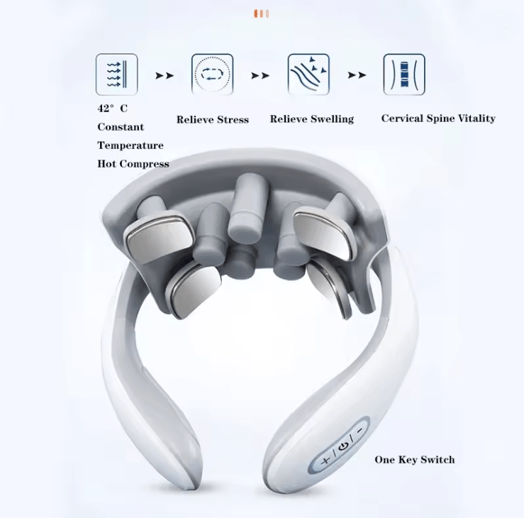 Smart Electric Neck Massager With Heat And Pulse Therapy 2