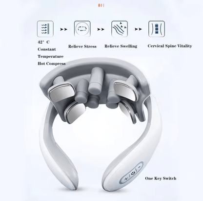 Smart Electric Neck Massager With Heat And Pulse Therapy 2