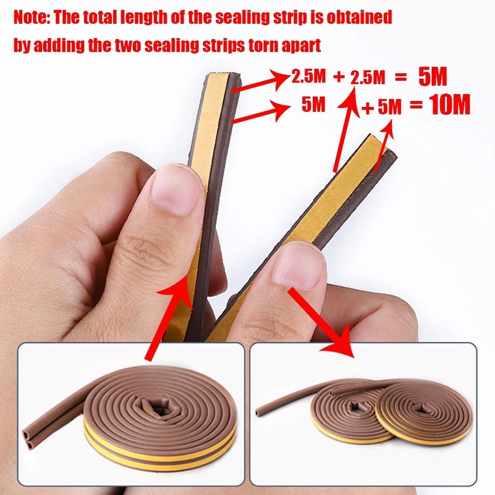 SelfAdhesive Rubber Sealing Strip For Doors  Windows 4