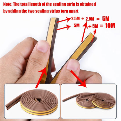 SelfAdhesive Rubber Sealing Strip For Doors  Windows 4