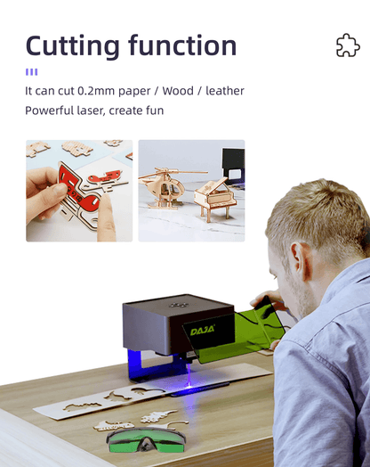 DAJA DJ6 Mini Portable Laser Engraver Bluetooth CNC Machine For Wood Leather And Plastic 3